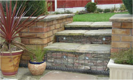 Escalier gabions