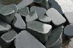 Pavé amphibolite scié