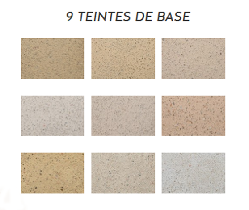 Teintes de base enduit extérieur Argilus