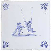Carreaux émaillés Josse Collection Delft Balançoire