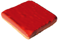 Carreau émaillé rouge Gillaizeau